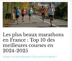 marathons en france - marathon