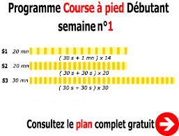 programme course à pied débutant