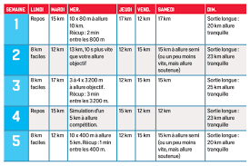 programme entrainement semi marathon 1h50
