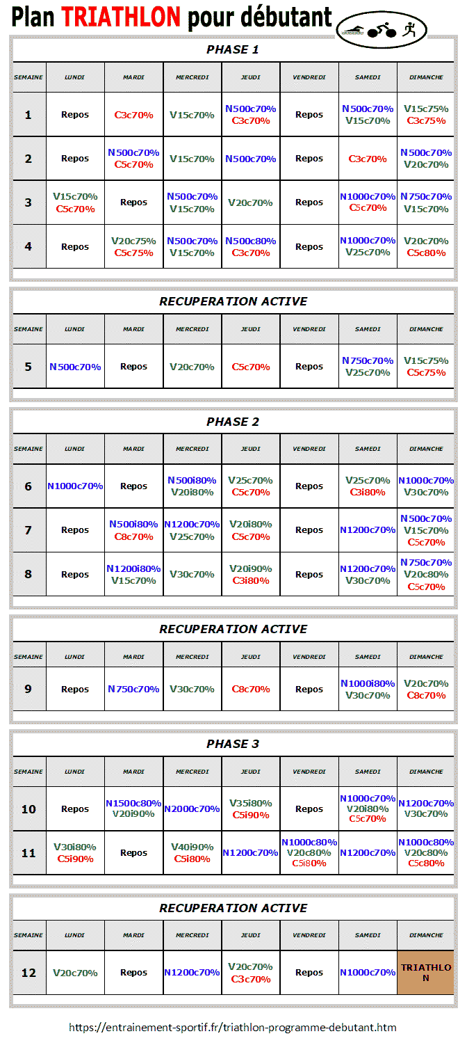 plan entrainement ironman