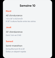 plan entrainement semi marathon 12 semaines