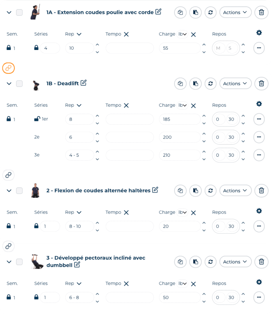 plans d entraînement