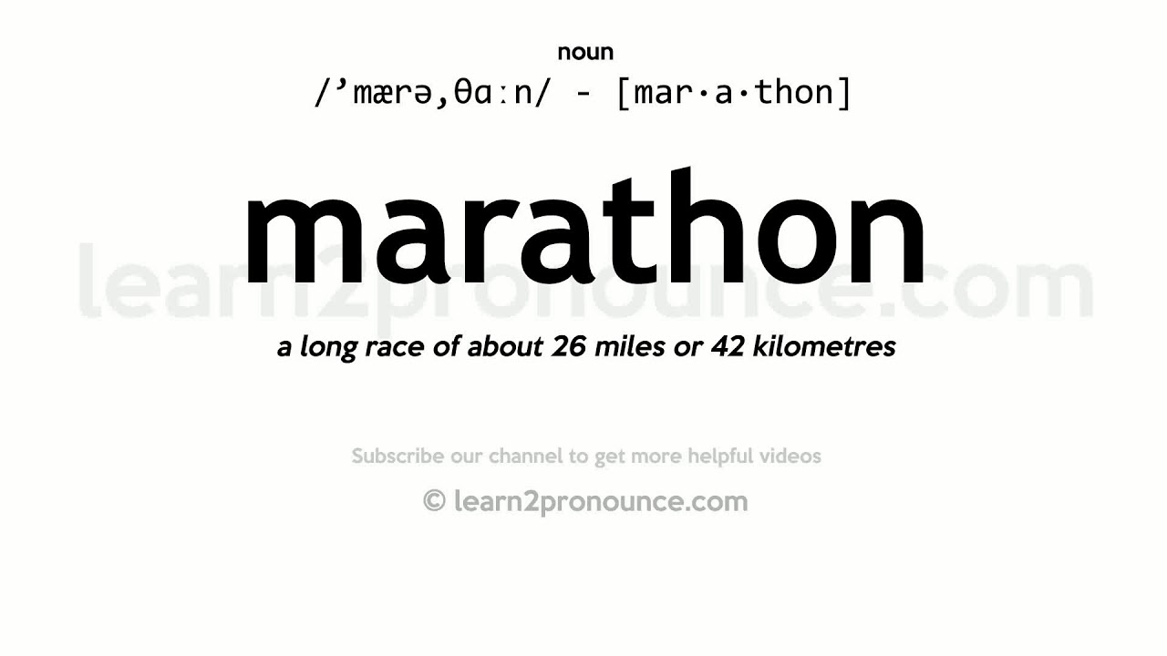 marathon def